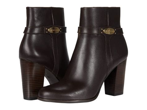 finley flat leather boot michael michael kors|Finley Leather and Logo Ankle Boot .